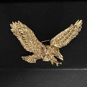 Rafaelian American Gold Eagle brooch. Stunning design